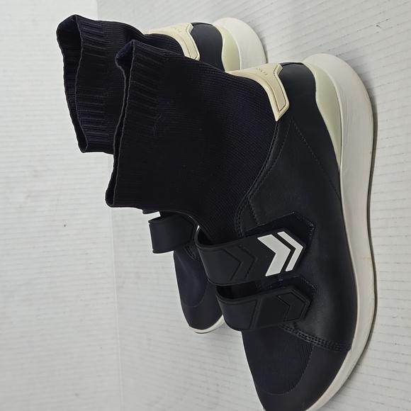 Tory Burch Tory Sport Chevron Strap Sock Sneakers BLUE 11 - Picture 4 of 12